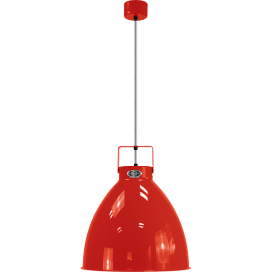 Augustin Suspension Ø36 Rouge Finition Intérieure/Cordon Blanc