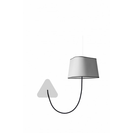 Applique Suspendue Petit Nuage  Blanc Bordure Noire