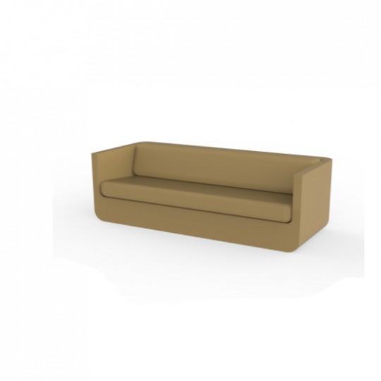 ULM Canapé 200x82x72 Laqué Beige