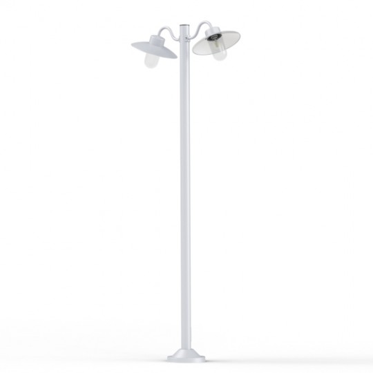 Belcour Lampadaire modèle 5 Double Clair Blanc