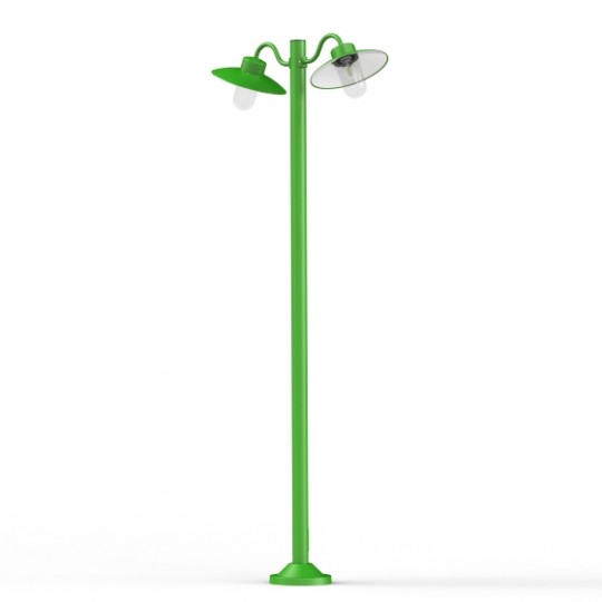 Belcour Lampadaire modèle 5 Double Clair Vert Jaune