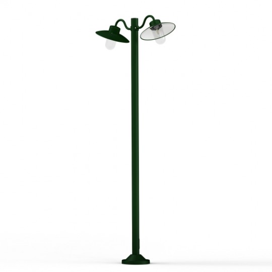 Belcour Lampadaire modèle 5 Double Clair Vert Anglais