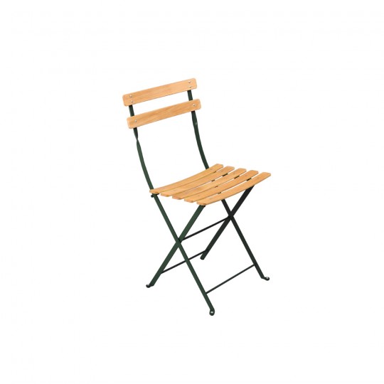 Lot de 2 Bistro Chaise Naturel Cèdre
