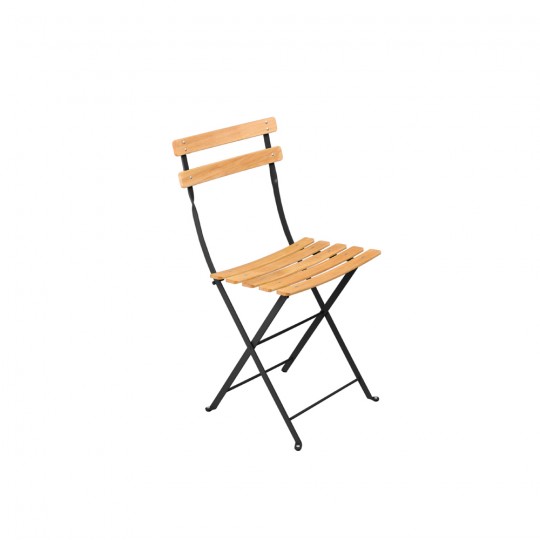 Lot de 2 Bistro Chaise Naturel Réglisse