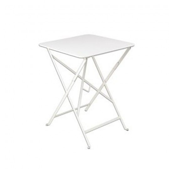 Bistro Table Carrée 57X57cm Blanc Coton