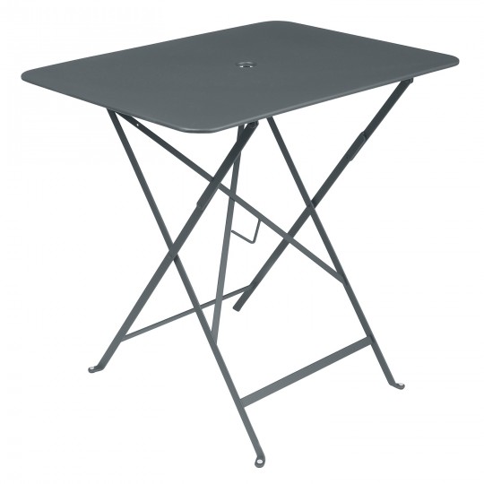 Bistro Table Rectangulaire 77X57cm Gris Orage