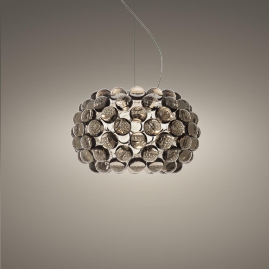Caboche Plus Suspension Piccola LED Grise On/Off  