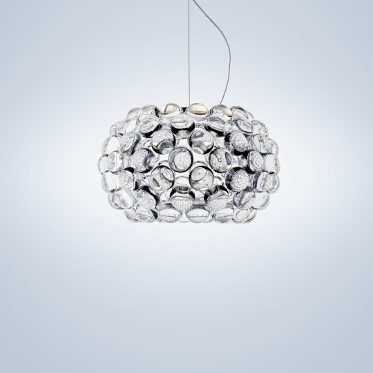 Caboche Plus Suspension Piccola LED Transparente On/Off  