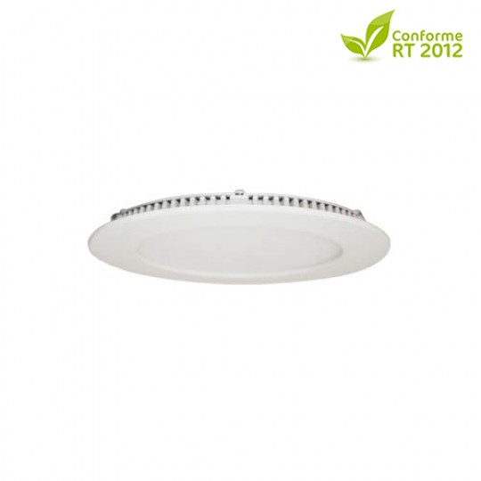 Slim Round LED RT2012 Blanc