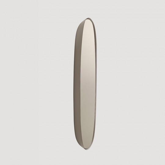 Framed Petit Miroir Cadre Taupe/Verre Taupe