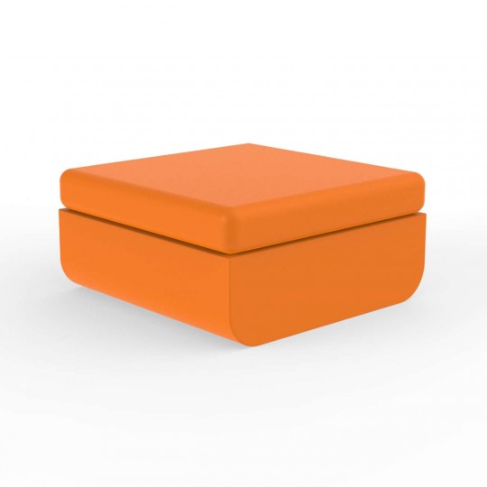 ULM OTTOMAN 82x82x52 Laqué Orange