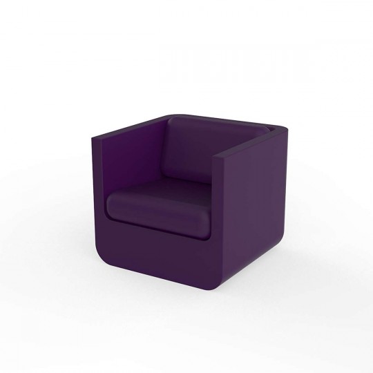 ULM Canapé 82x82x72  Prune Laqué
