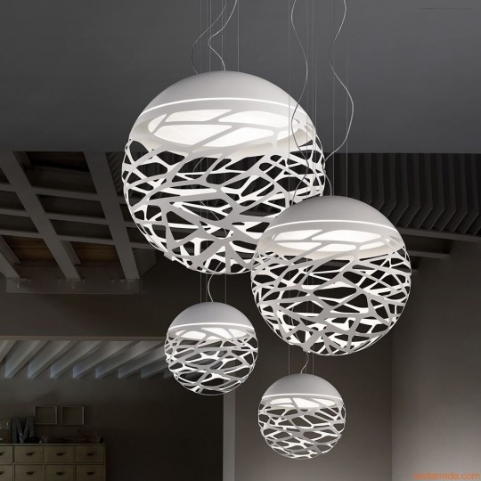 Kelly Suspension Large Sphere Ø80 Blanc