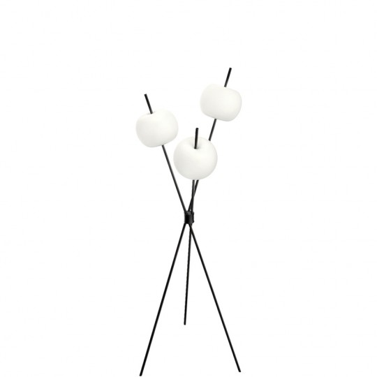 KUSHI Lampadaire LED Noir