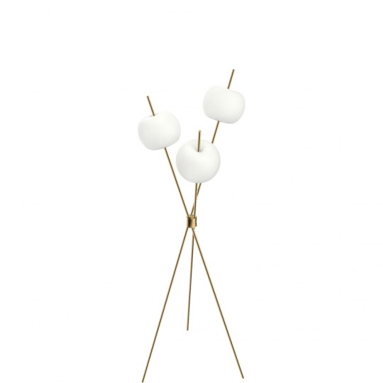 Kushi Lampadaire LED Laiton