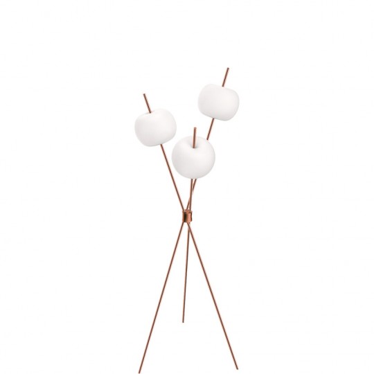 Kushi Lampadaire LED Cuivre