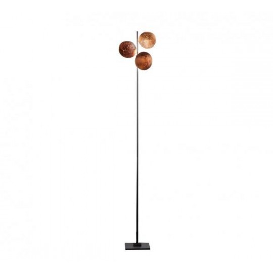 Lederam F3 Lampadaire Disques Cuivre- Tiges Noir