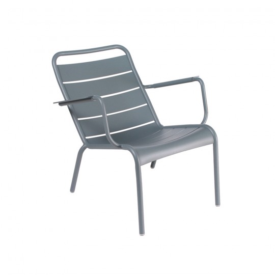 Lot de 2 Luxembourg Fauteuil Bas Gris Orage
