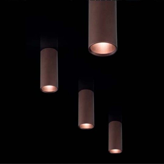 A-TUBE Medium Plafonnier Bronze Cuivré