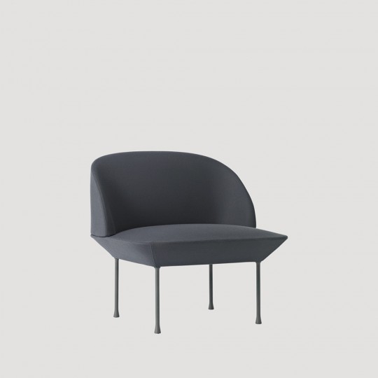 Oslo Fauteuil RembourrÃ© Gris FoncÃ©