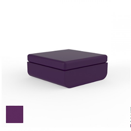 ULM OTTOMAN 82x82x52 Laqué Prune