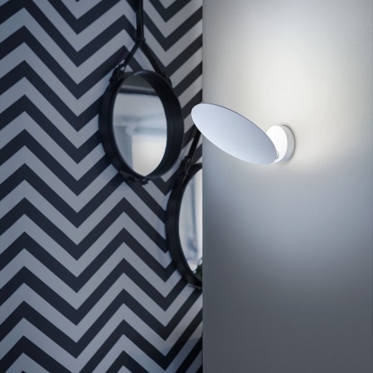 Puzzle Single Round Applique Blanc 