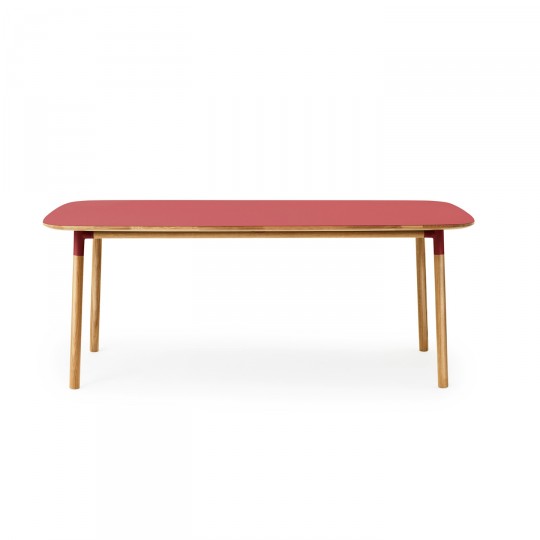 Form Table 95 X 200cm Rouge