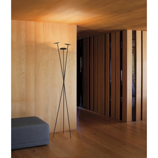 Skan Lampadaire Triple Noir