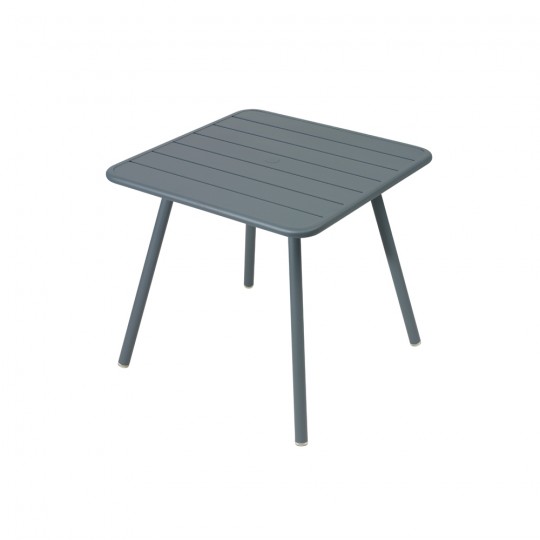Luxembourg Table 4 Pieds 80X80cm Gris Orage