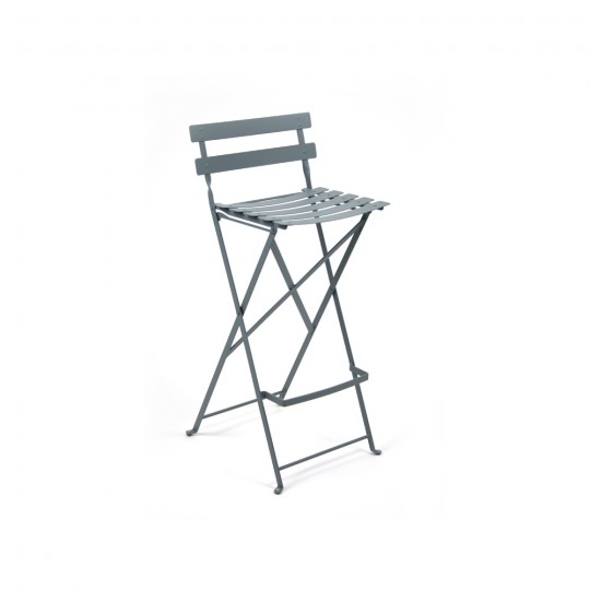 Lot de 2 Bistro Tabouret Haut Gris Orage