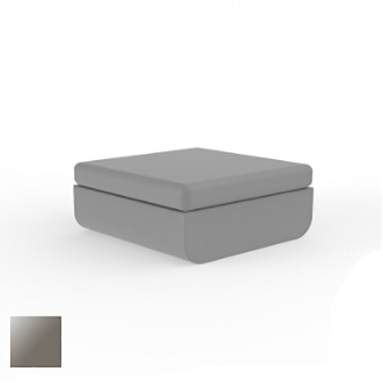 ULM OTTOMAN 82x82x52 Laqué Taupe