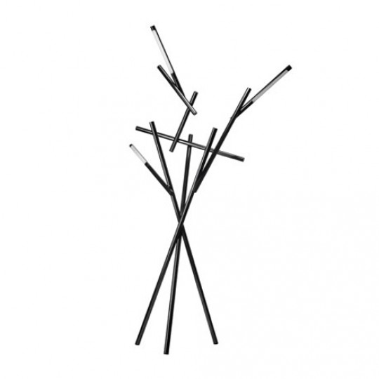 Tuareg Lampadaire Noir Chromé LED
