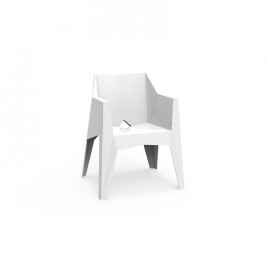 Voxel Chaise Blanc Polycarbonate Opaque