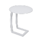 Alizé Table Basse Déporté Ø 48 Blanc Coton