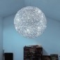 Fil de Fer Suspension LED Ø100cm Alu