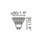 Ampoule GU10 LED 8W 2700K 38°