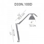 Lampe de Table/Applique Fortebraccio 100 Watts Dimmer