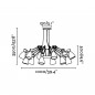Tero Suspension 12Lampes