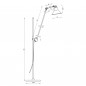 Lampadaire 215L Noir Satiné Réflecteur Bleu