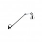 Applique 304 L60cm Noir Satiné Réflecteur Chromé