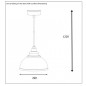 Suau Suspension Ø29cm Gris Excloosiva schéma technique