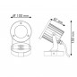 YAH LED EVO 230 SUR PATERE 5W - GRIS 3000K 380LM