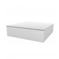 Quadrat Table Basse 120x120x32cm Blanc