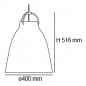 Caravaggio Suspension Blanc Matt