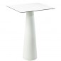 Hoplà Table Carrée 110cm Largeur 79cm Blanc Laqué