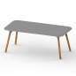 Sloo Table 180cm avec Pieds en Bois Iroko