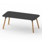 Sloo Table 180cm avec Pieds en Bois Iroko
