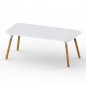 Sloo Table 180cm avec Pieds en Bois Iroko