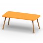 Sloo Table 180cm avec Pieds en Bois Iroko