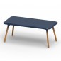 Sloo Table 180cm avec Pieds en Bois Iroko